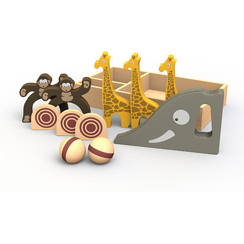 Safari Bowl - wooden bowling game