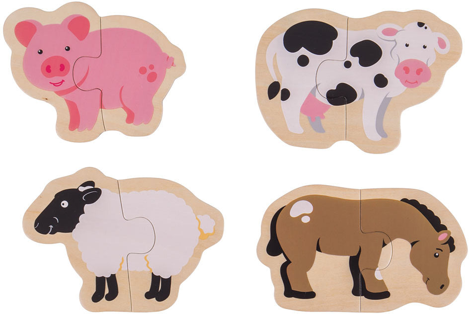 Two Piece Puzzles - Farm