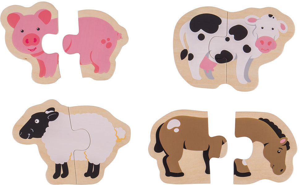 Two Piece Puzzles - Farm