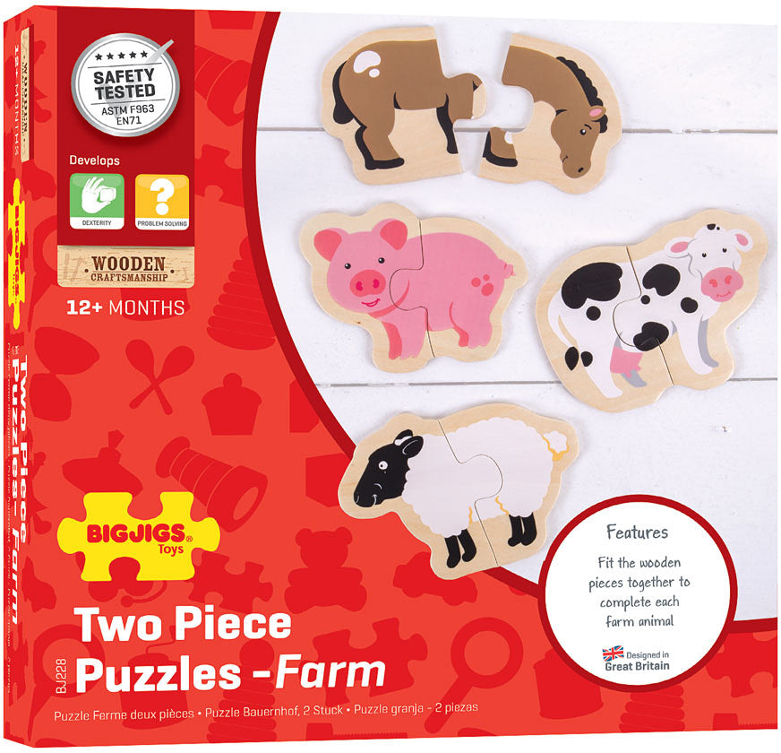 Two Piece Puzzles - Farm