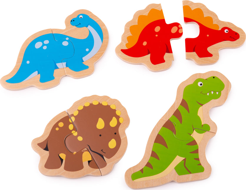 Two Piece Puzzles - Dinosaur
