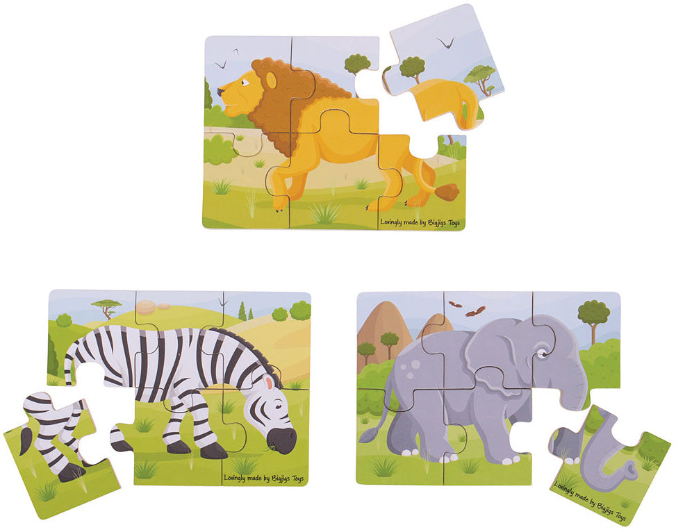 Safari - 6 Piece Puzzles