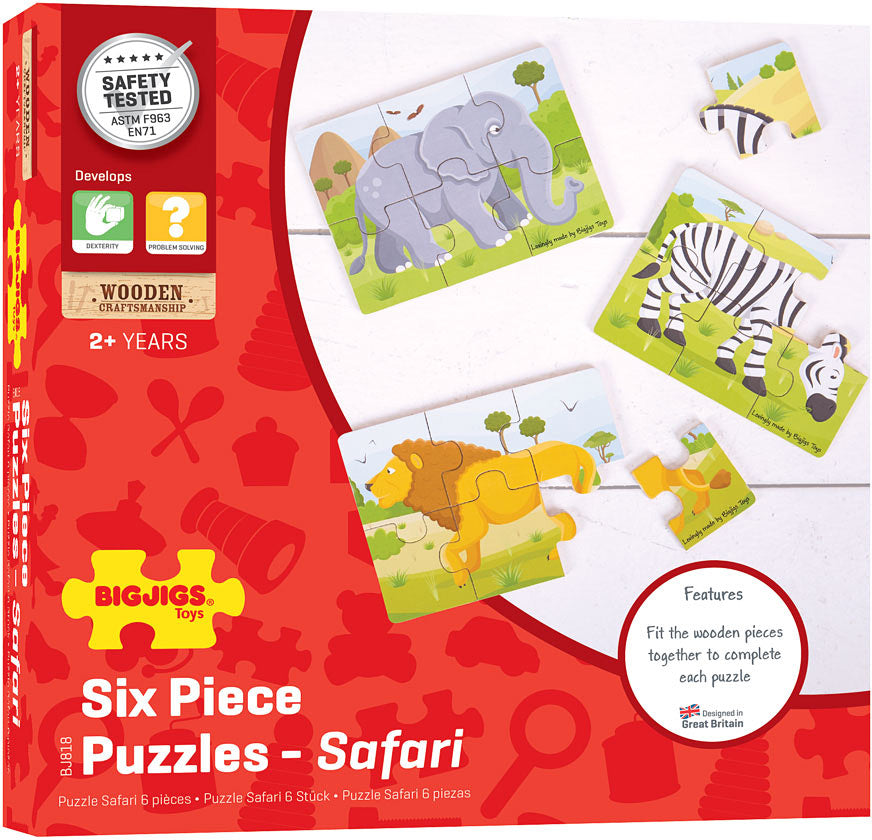 Safari - 6 Piece Puzzles