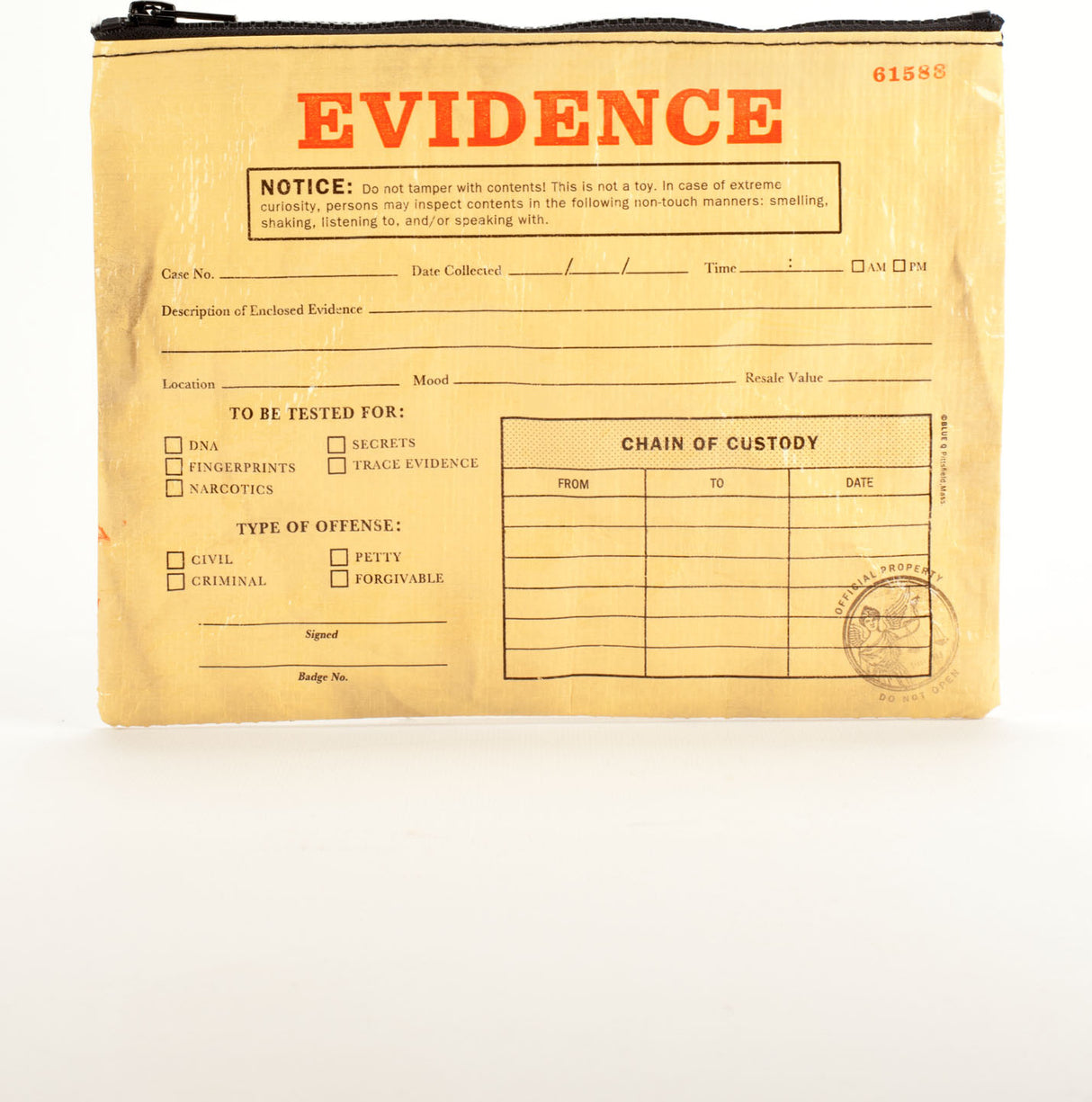 Evidence Zipper Pouch