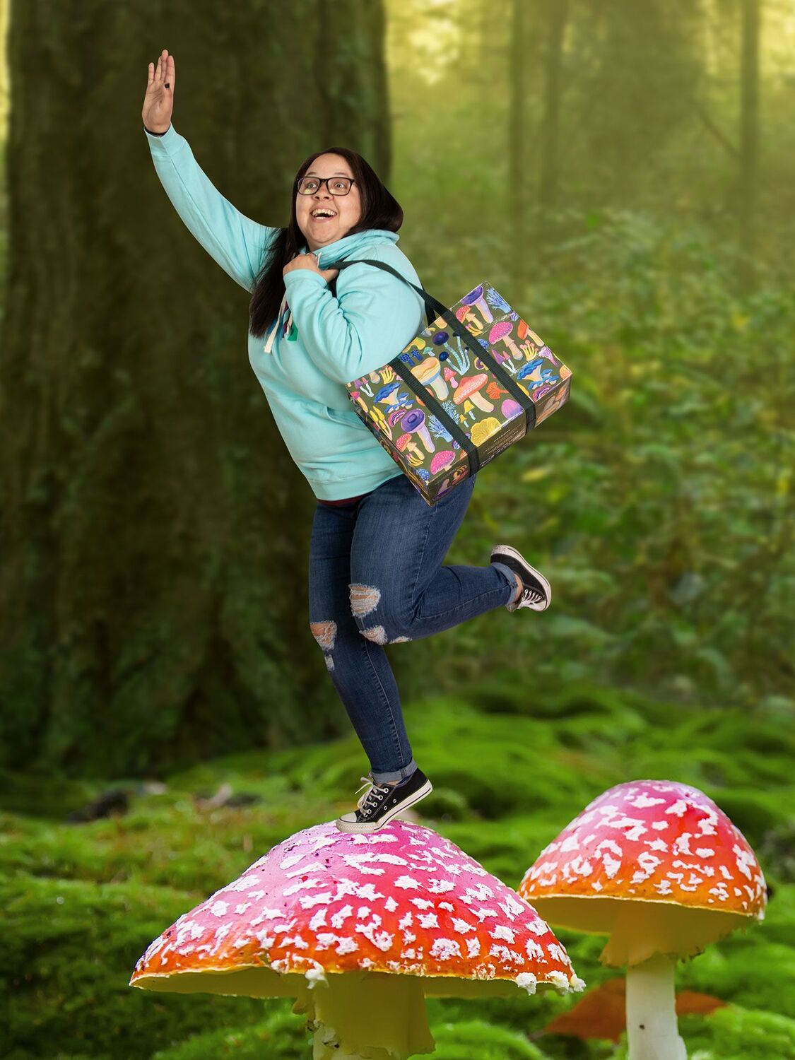 Mushrooms Shoulder Tote