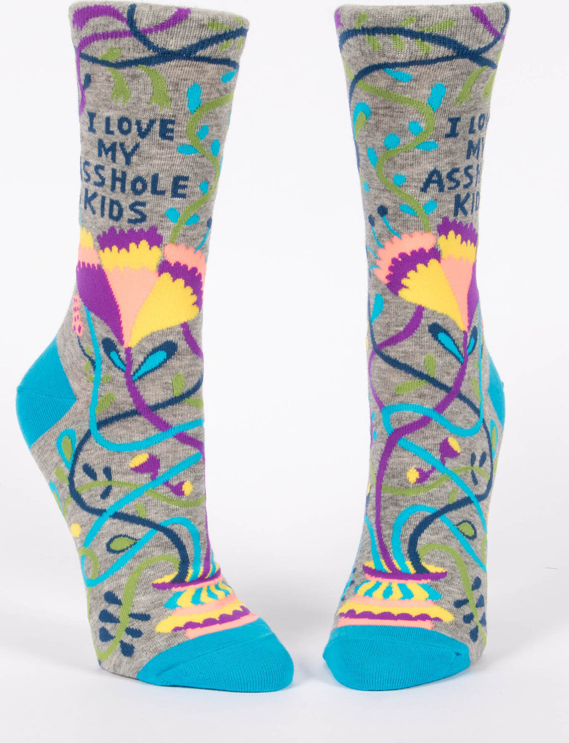 I Love My Asshole Kids Womens Crew Socks