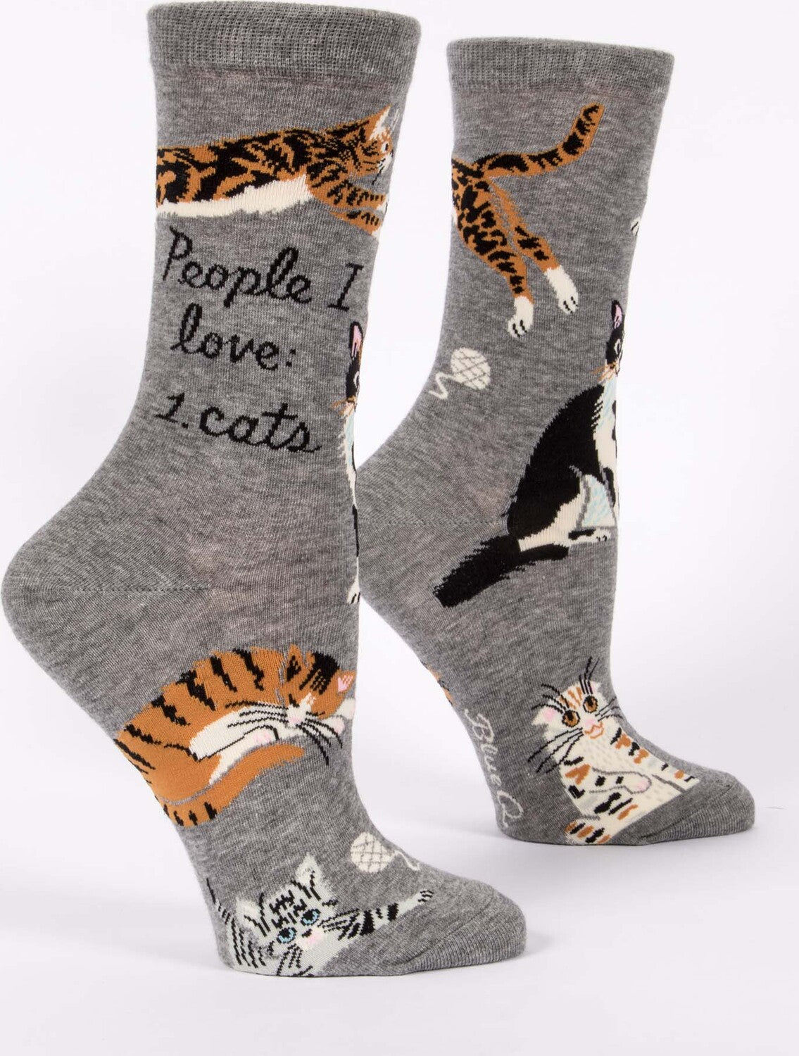 People I Love: Cats Womens Crew Socks