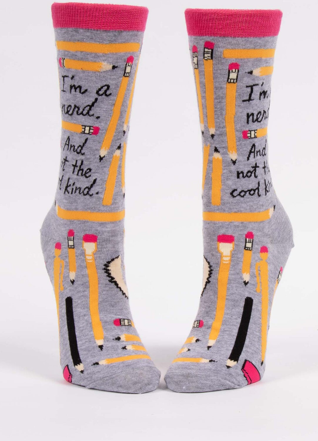 I'm A Nerd. And Not The Cool Kind. Womens Crew Socks