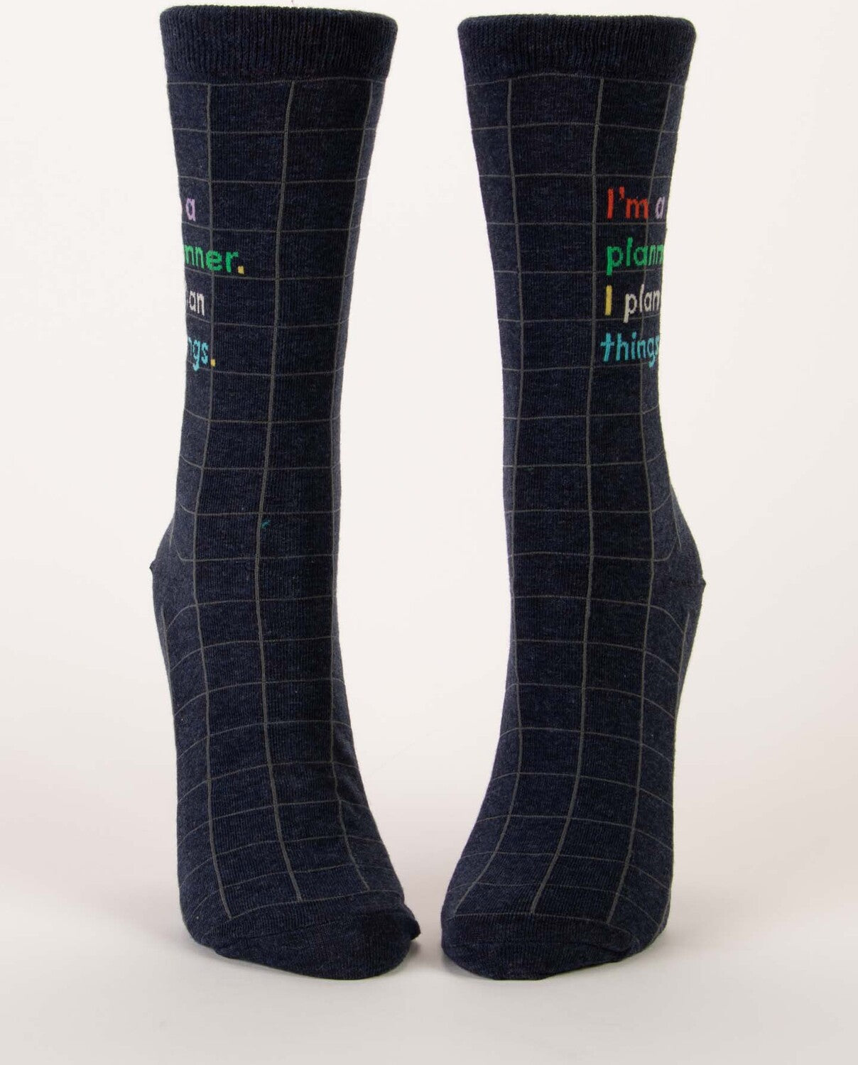 I'm A Planner. I Plan Things. Womens Crew Socks
