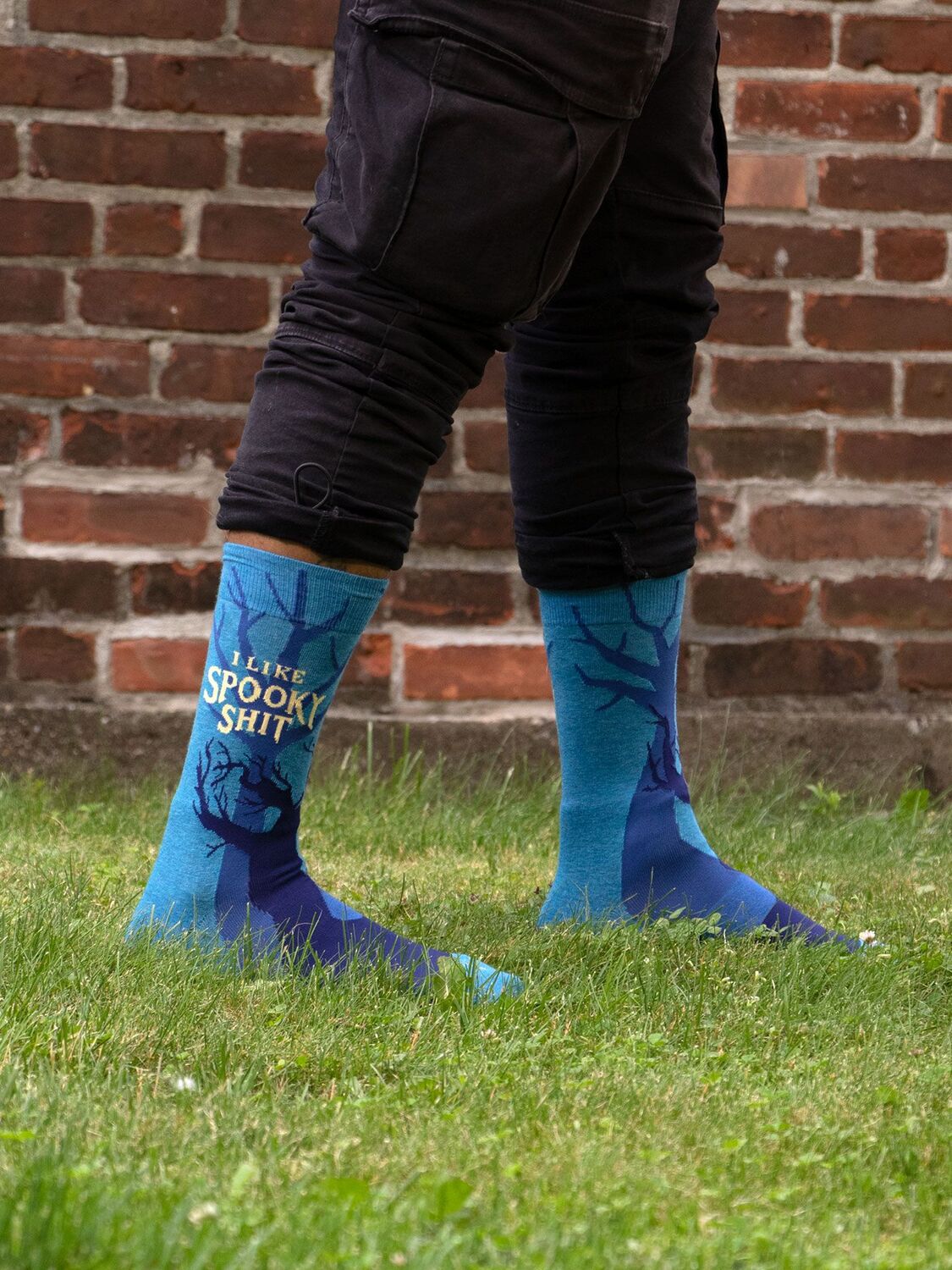 I Like Spooky Shit Mens Crew Socks