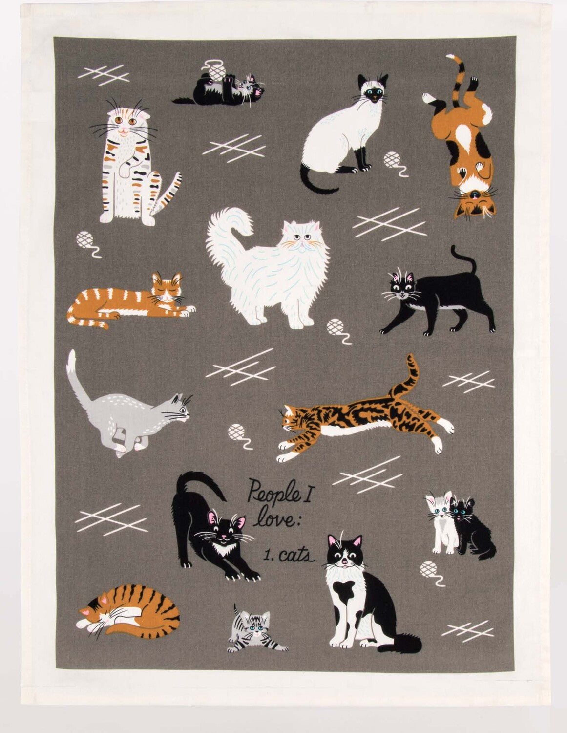 People I Love: Cats Dish Towel