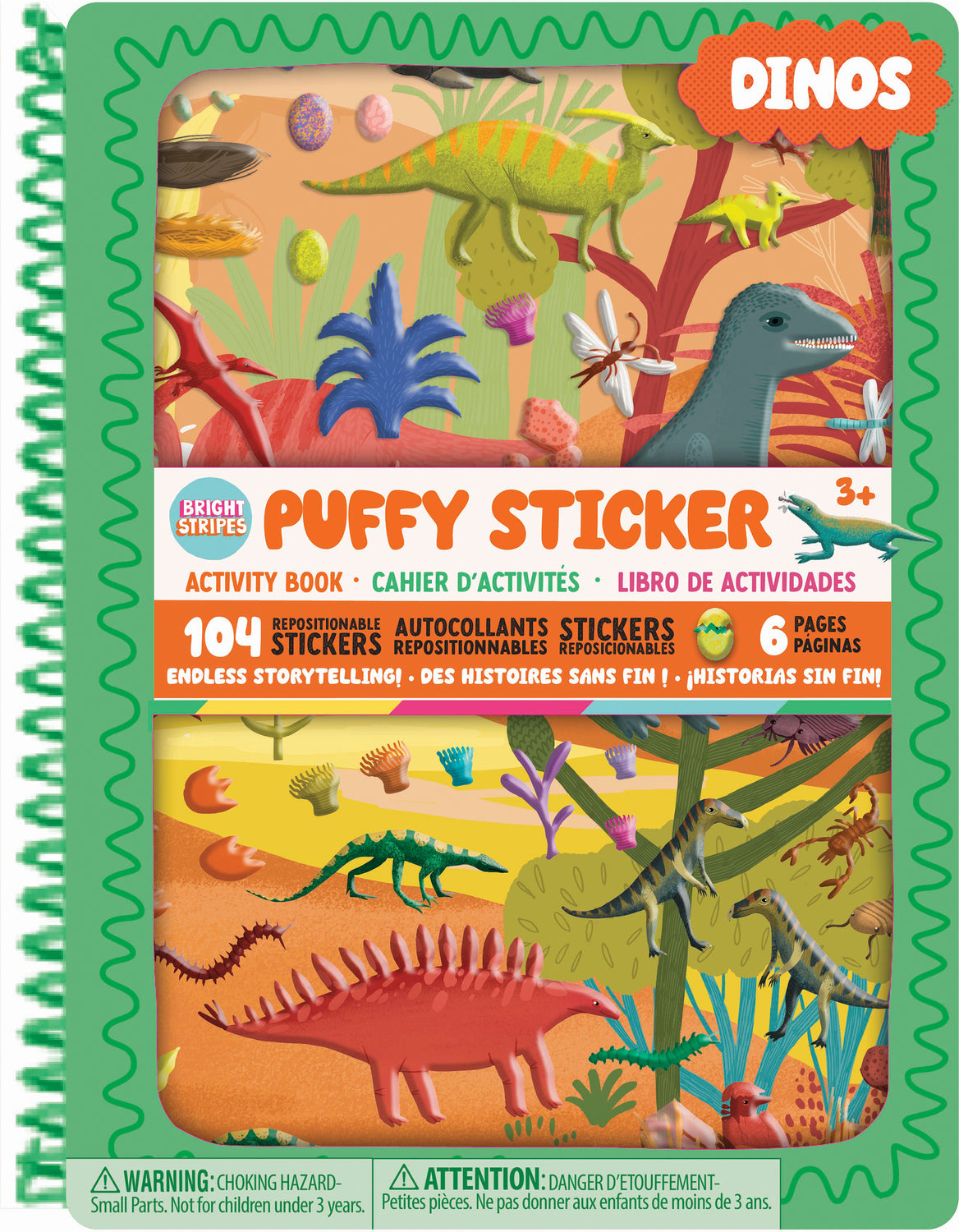 Puffy Sticker Books- Dinos