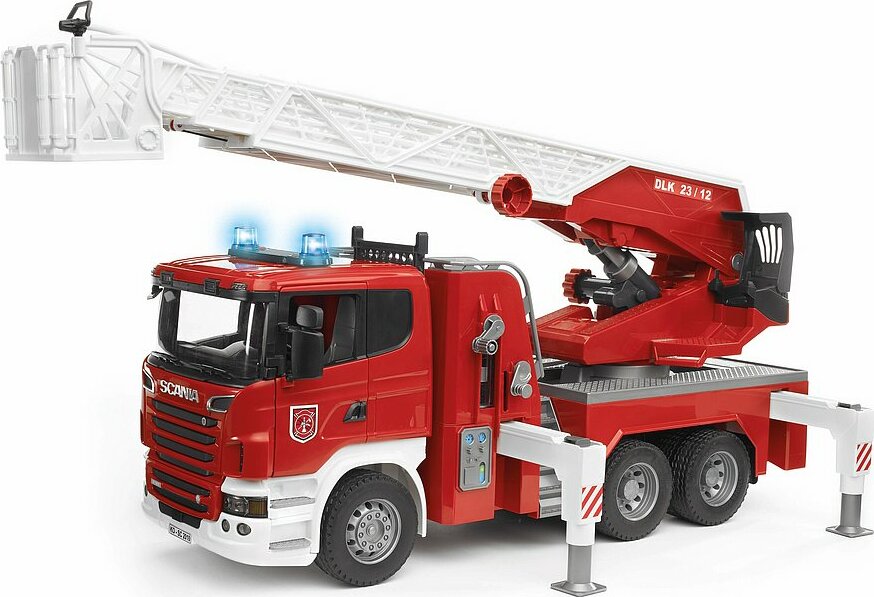 Bruder SCANIA R-Serie Fire engine w water pump and L&S module