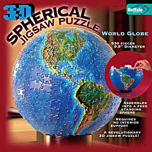 3d Spherical Globe Puzzle 500pcs
