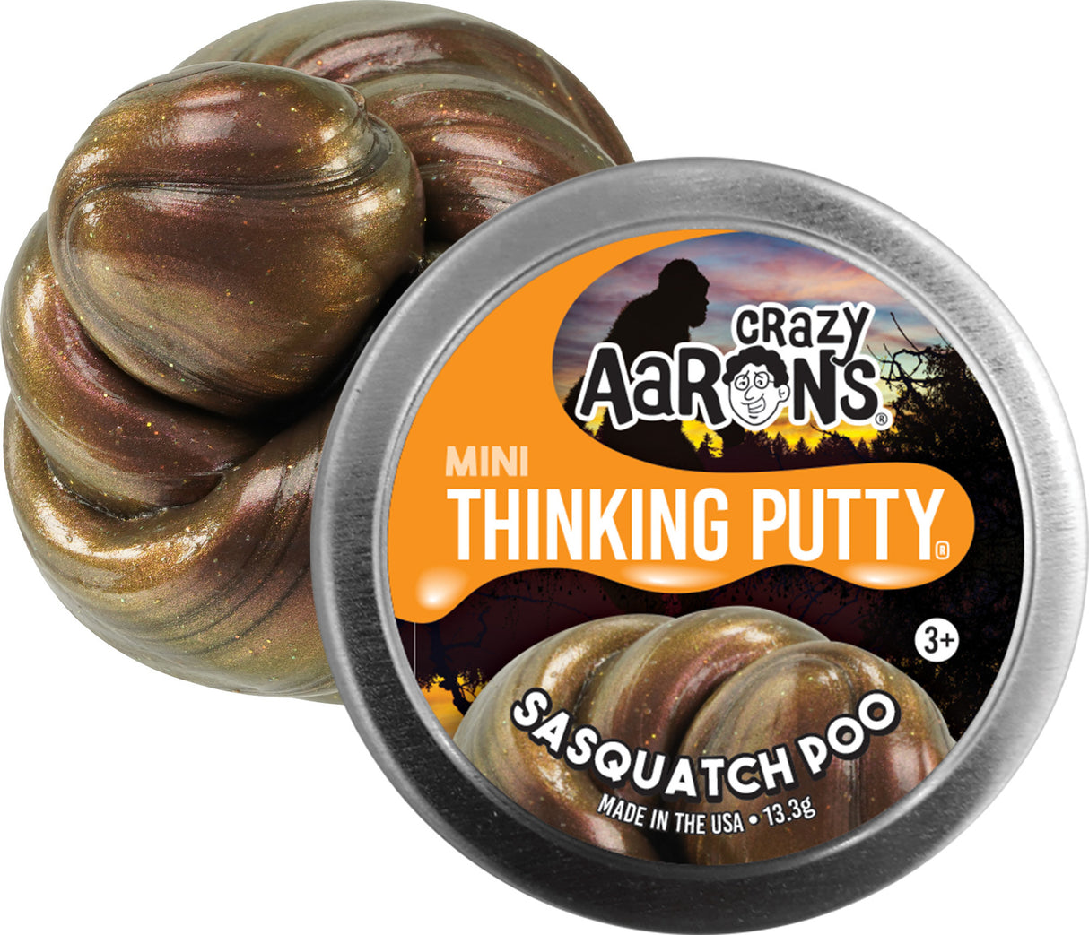 Sasquatch Poo Thinking Putty 2" Tin
