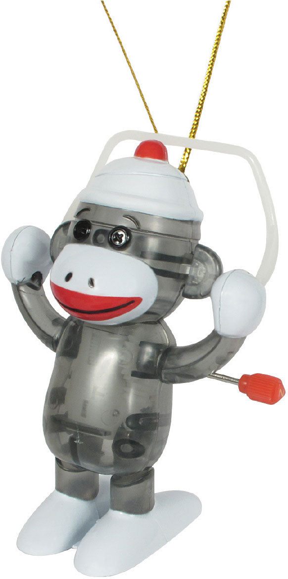 Sock Monkey Ornament, Skippy - Z Windups