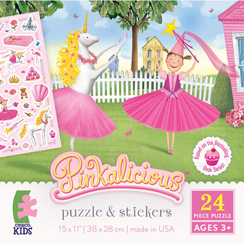Pinkalicious Puzzle (24pc) and Stickers