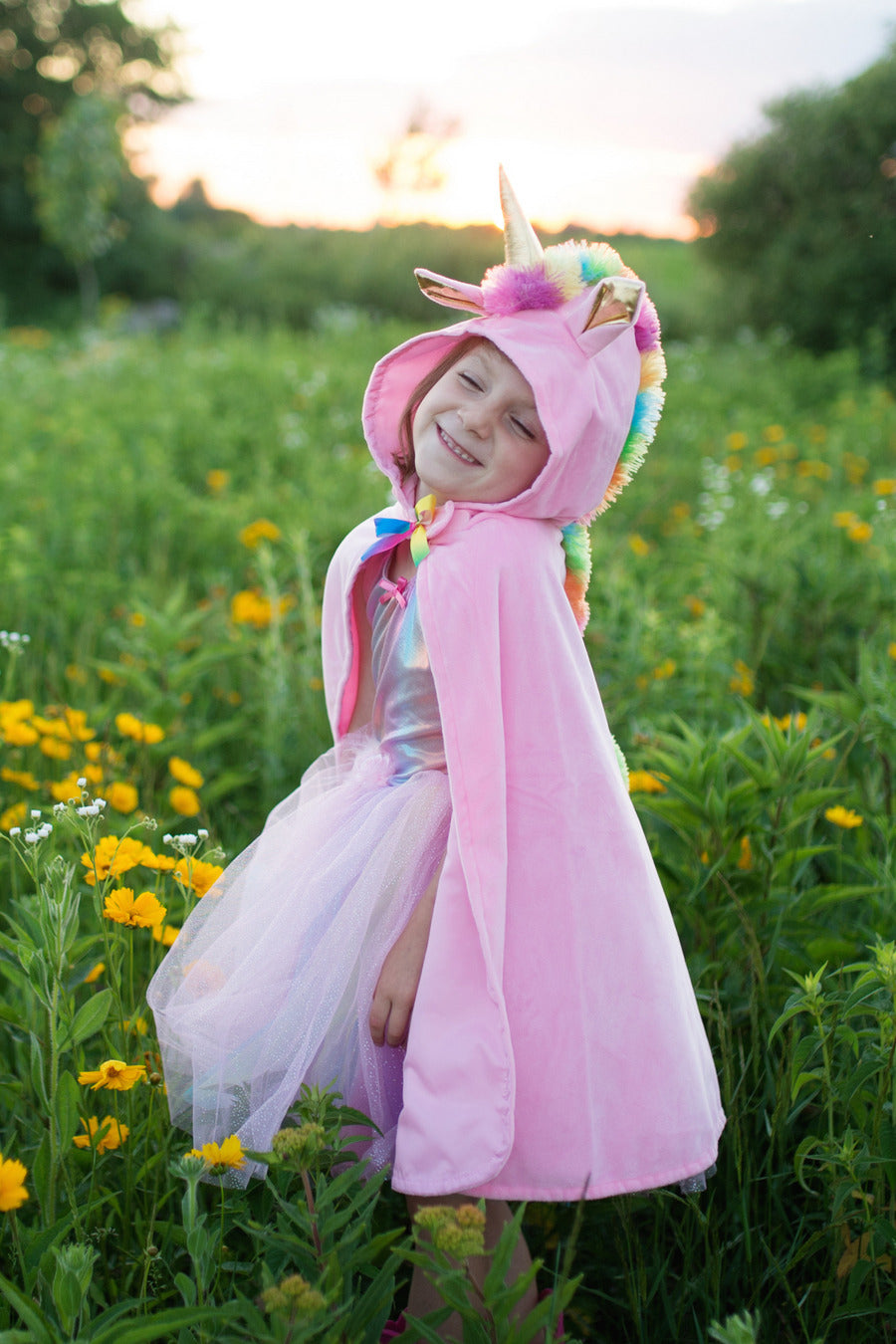 Pink Unicorn Cape (Size 5/6)