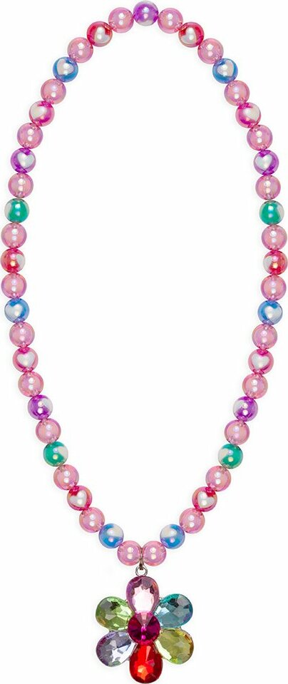 Flower Gem Bead Necklace