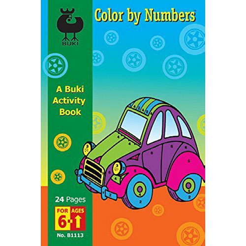 Buki Color by Numbers 24 Pages Activity Book for Ages 6+