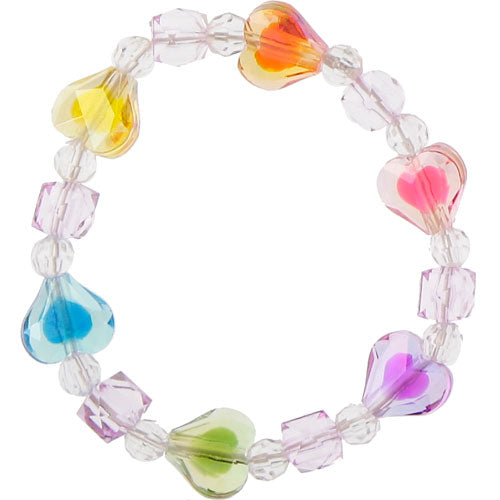 Pink Poppy Heart Bracelet