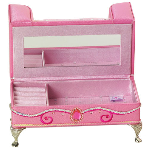 Single Seat Sofa Jewelry Box Pink