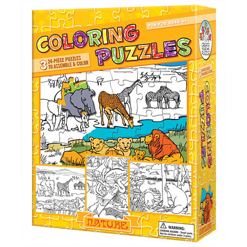 Coloring Puzzles: Nature