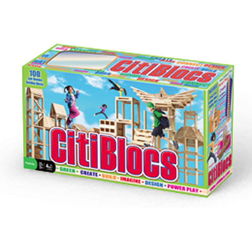 citiblocs 100 pc wooden building set