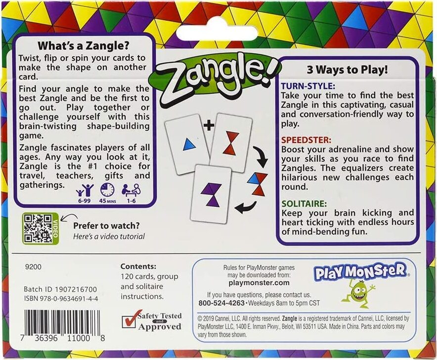 Zangle card game