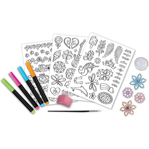 Color-In Glitter Tattoos