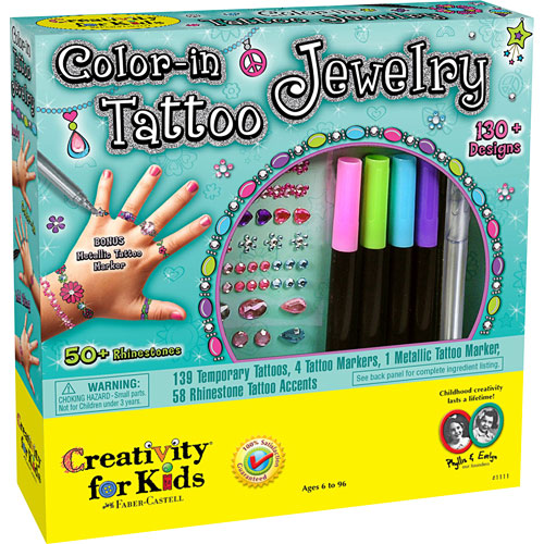 Color-in Tattoo Jewelry