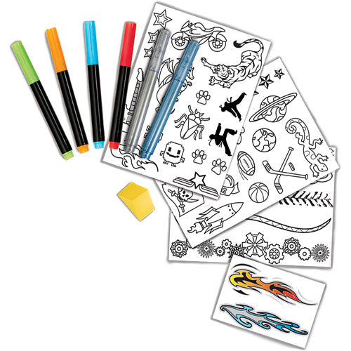 color in metallic tattoos