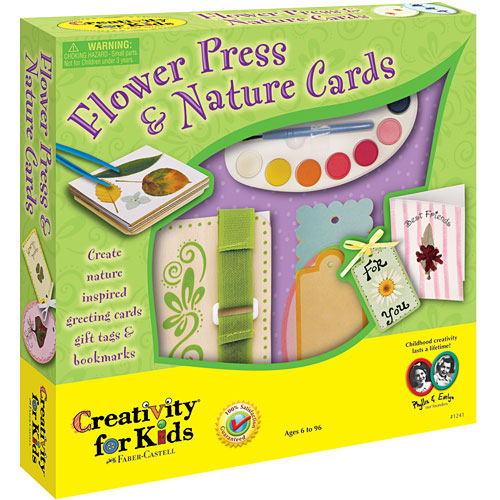 mini flower press and nature cards
