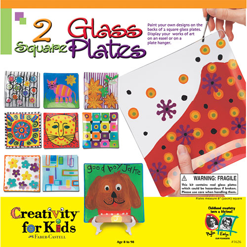 2 Glass Square Platesq