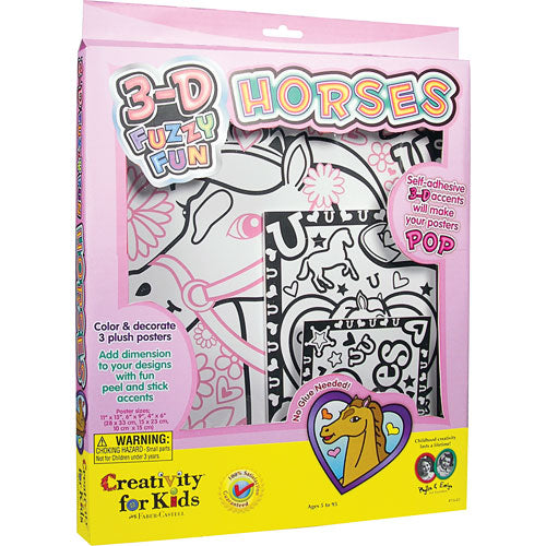 3D Fuzzy Fun Horses