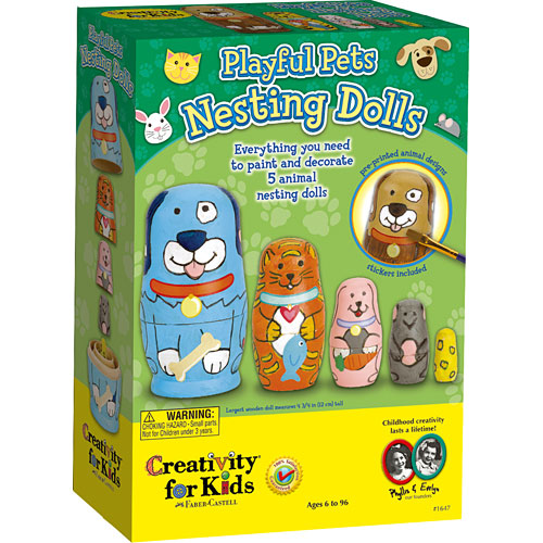 Playful Pets Nesting Dolls