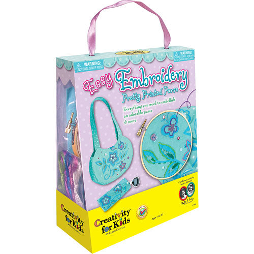Easy Embroidery Printed Purse
