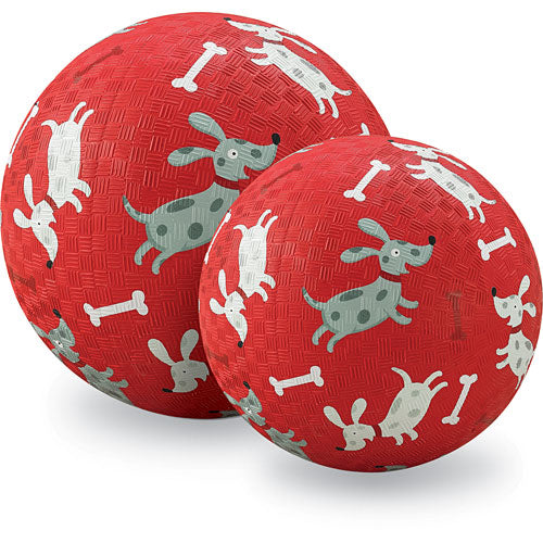 Crocodile Creek Dogs Red Playground Ball 7 inches