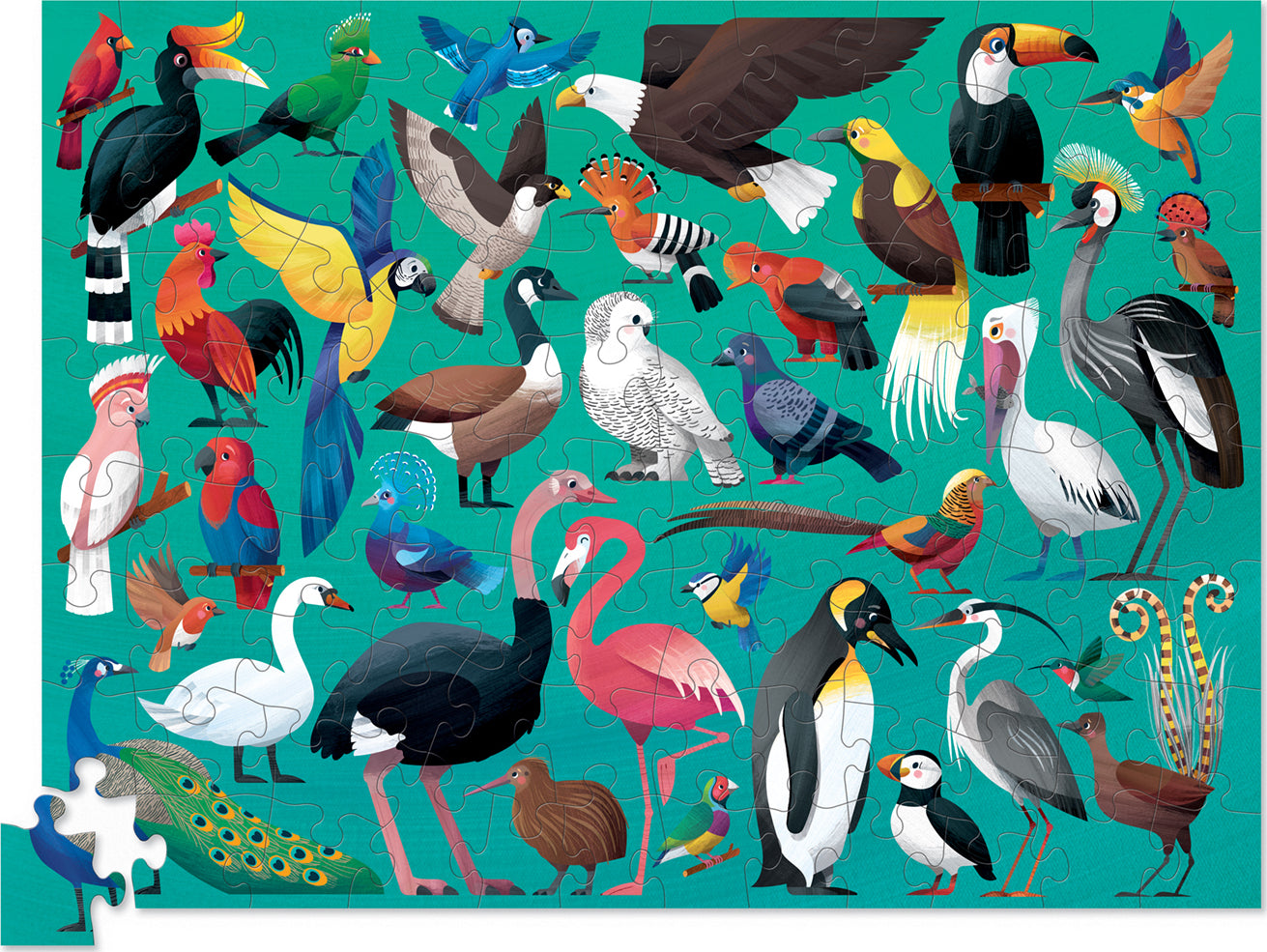 100-pc 36 Puzzle - Birds
