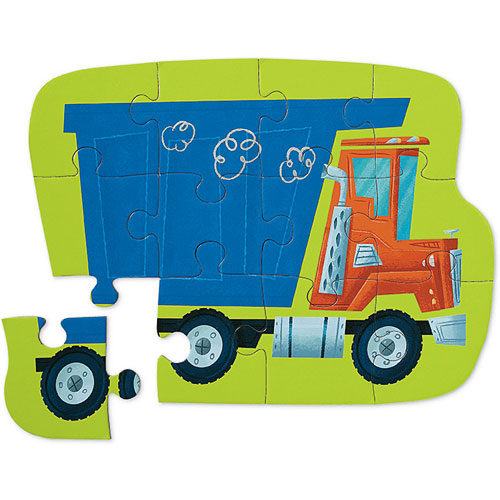 Crocodile Creek Dump Truck 12 Piece Jigsaw Puzzle