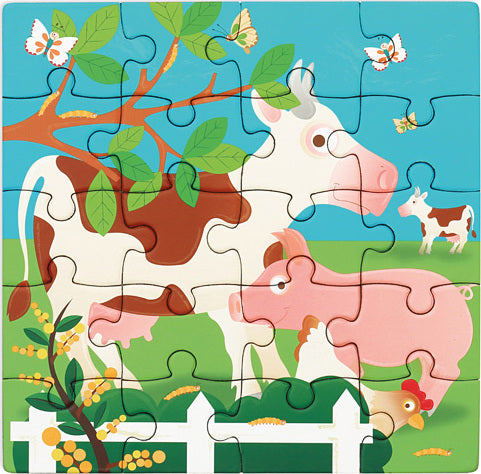 Magnetic Puzzle Book Farm