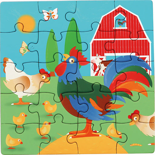 Magnetic Puzzle Book Farm