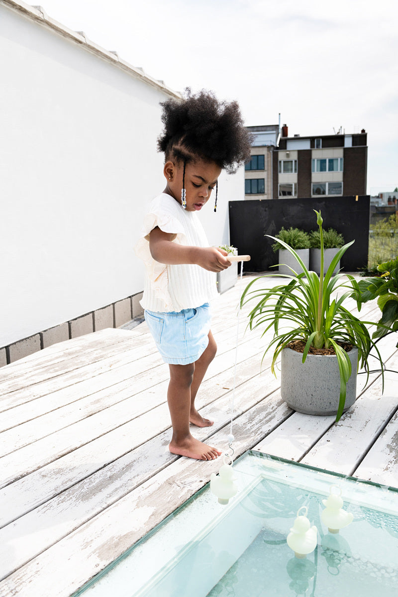 Set Of 3 Fishing Ducks - Glow In The Dark