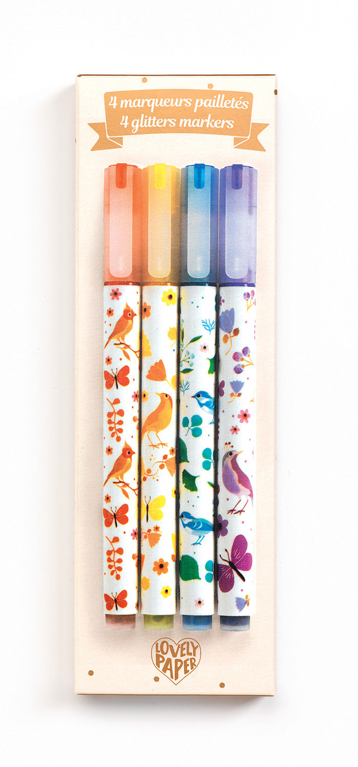 Markers - 4 Tinou Glitter Markers