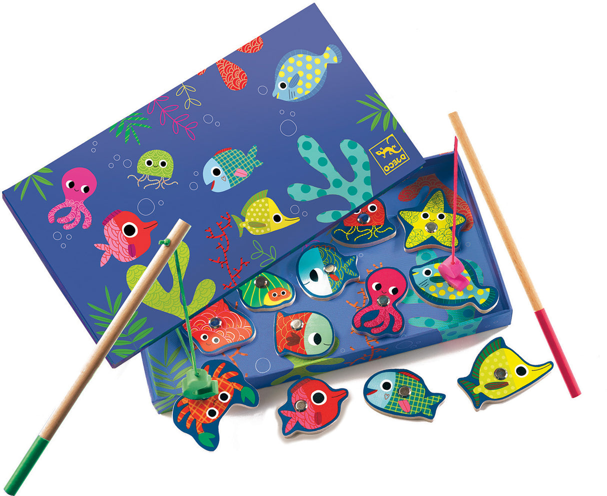 Wooden Magnetics - Fishing Color