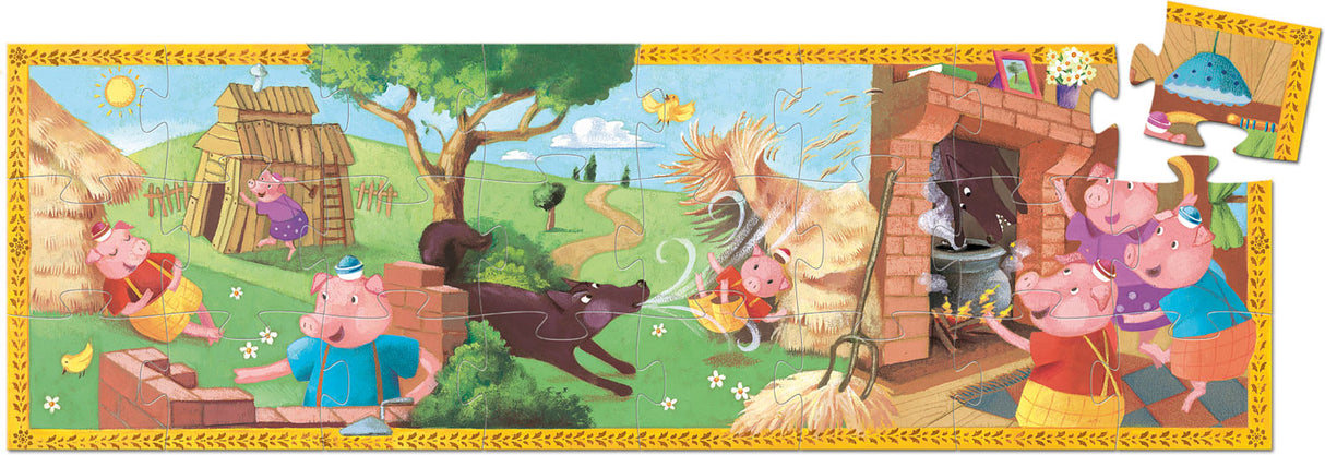 Silhouette Puzzles - The 3 Little Pigs - 24pcs