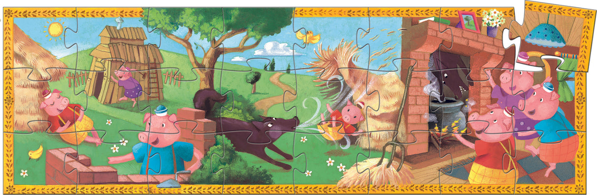 Silhouette Puzzles - The 3 Little Pigs - 24pcs