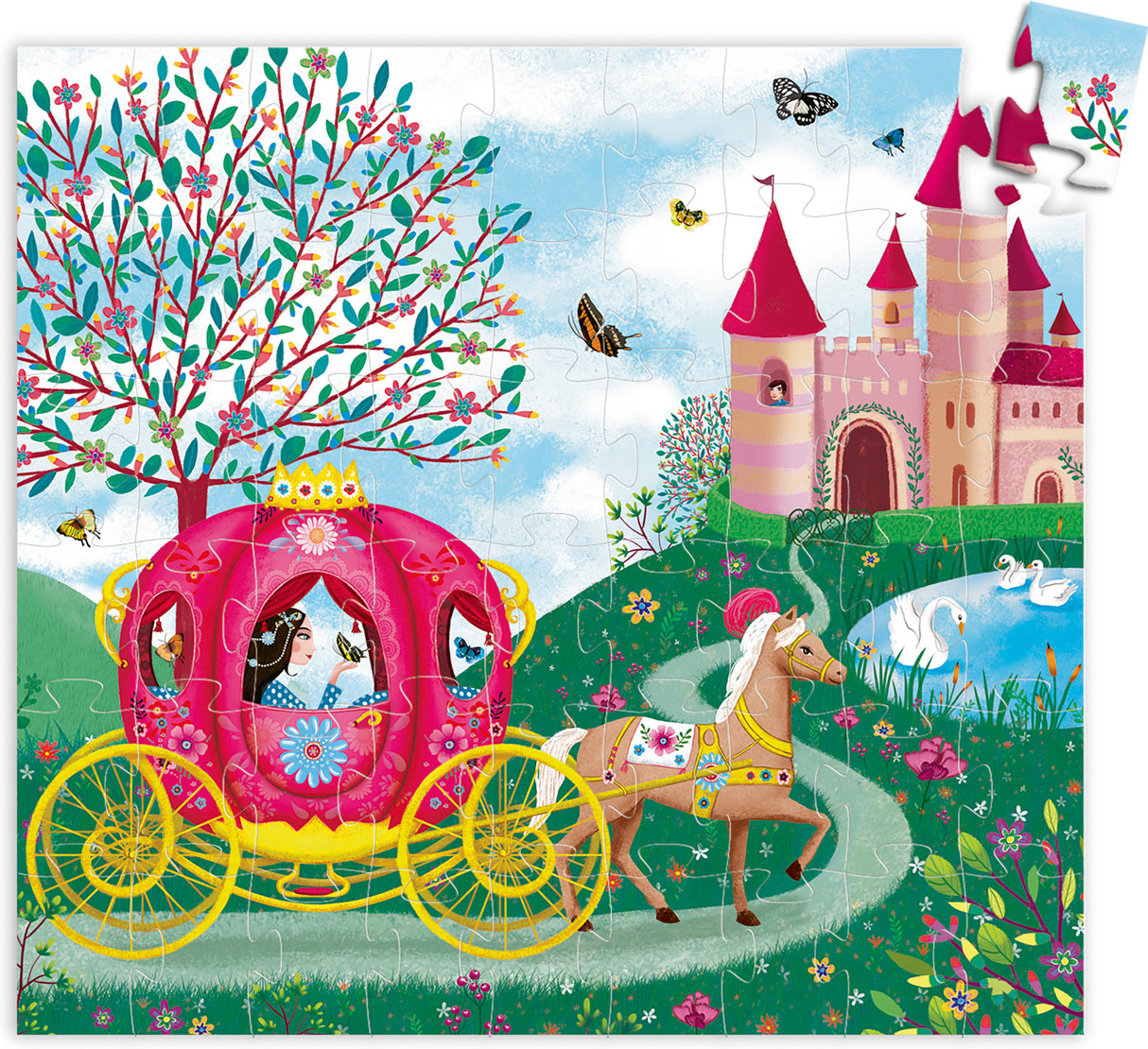 Silhouette Puzzles - Elise's Carriage - 54pcs