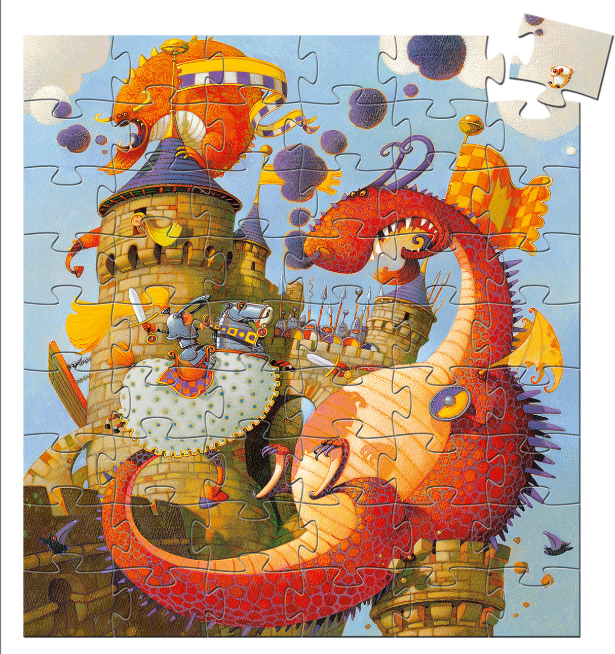 Silhouette Puzzles - Vaillant And The Dragon - 54pcs