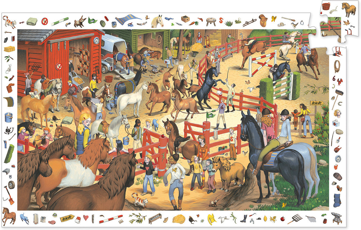 Observation Puzzles - Horse-riding - 200pcs